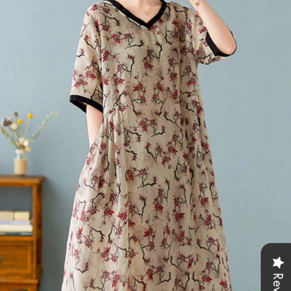 Linen dress XL NWT